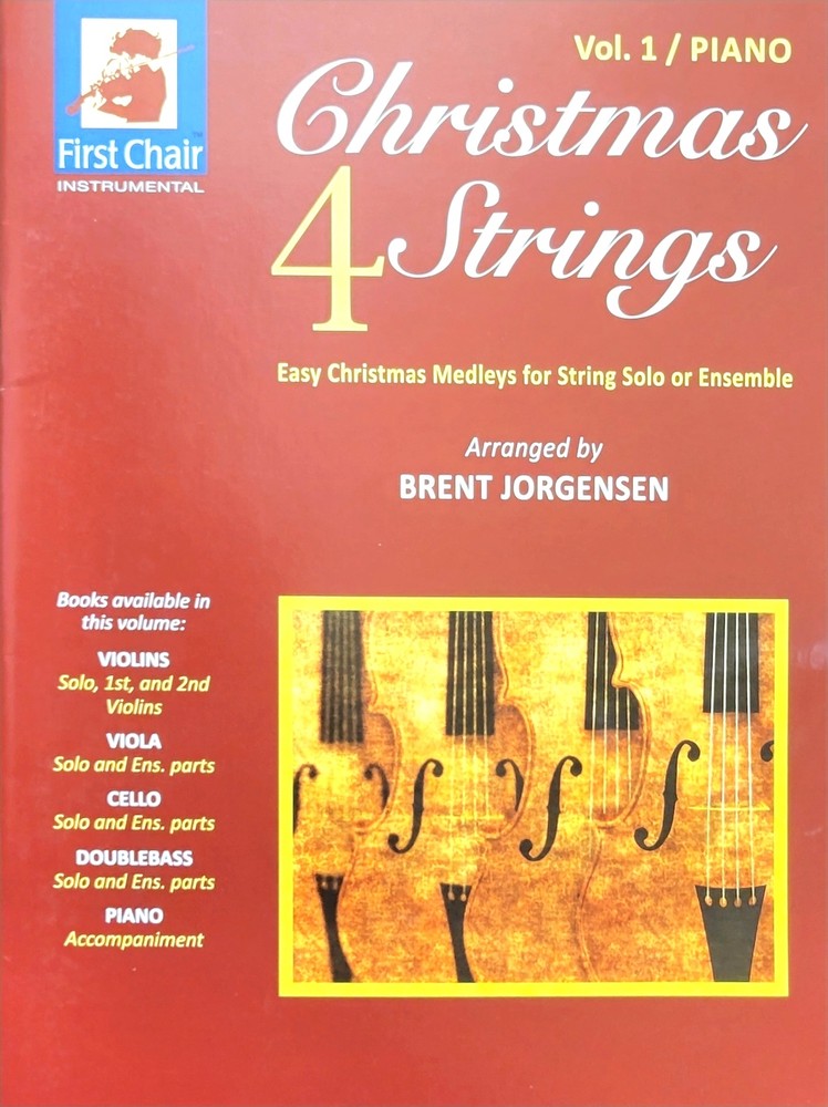 Christmas 4 Strings Vol 1 Piano Accompaniment – Holiday String Book