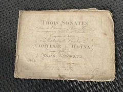 Gyrowetz Adalbert Trios Sonates Oeuvre Violin PianoCello Sheet Music Engraving