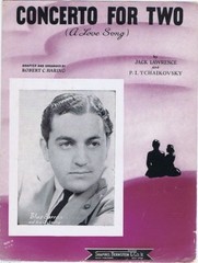 Concerto For Two (A Love Song), Blue Barron, 1941, vintage sheet music