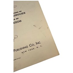 Perfidia 1941 Vintage Sheet Music Alberto Dominguez Milton Leeds Spanish English