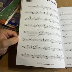 Trombone Songbook w/chord names for Guitar Piano With Play along CD New Cond