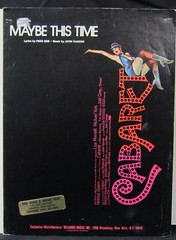 Maybe This Time – John Kander & Fred Ebb – Sheet Music 1972