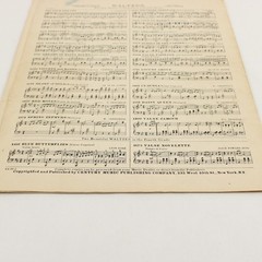 Antique 1908 Sheet Music For Piano The Merry Widow Waltz by Franz Lehar