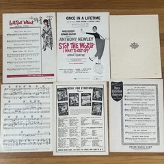 Lot of 57 Vintage Sheet Music 1940-70s Movie Themes Songs Broadway Lucille Ball