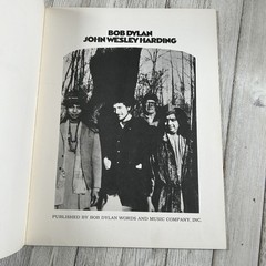 Bob Dylan John Wesley Harding Vintage Sheet Music Songbook Piano Vocal Guitar