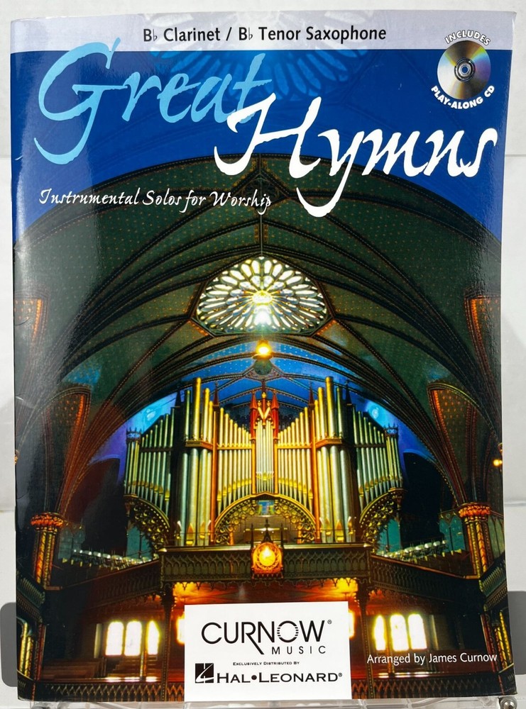 Great Hymns Play Along Book w Audio CD Clarinet Tenor Saxophone Sheet Music