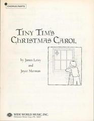 Tiny Tim&rsquo;s Christmas Carol Musical Play Complete Score & Chorus Part 1981 Leisy