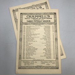 2 – 1944 STRANGE MUSIC 3 Female Voices Choral SSA Piano Sheet Music Chappell