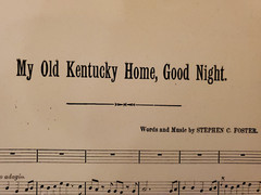Vintage Sheet Music ~ Stephen C Foster: Old Kentucky Home & Massa&rsquo;s Cold Ground