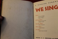 We Sing ~ A Singing School ~ 1940 C.C. Birchard HC