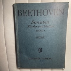 BEETHOVEN Sheet Music Score Sonaten Klavier Violine Piano & Violin BAND I VERLAG