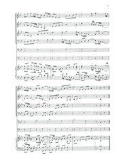 J. S. Bach Canon Sheet Music for SATB Chorus Bass Percussion 1964 Swingle Jazz
