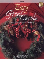 Easy Great Carols for Clarinet Solo Sheet Music Christmas Songs Curnow Book CD