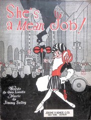 She&rsquo;s A Mean Job Sheet Music Jimmy Selby George Landis 1921 Fox Trot Flapper