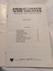 Andre Crouch And The Disciples Lot Of 3 Music Books Sheet Music, Multiple Songs