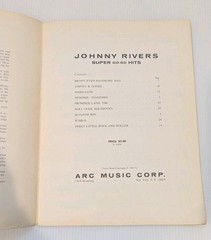Rare JOHNNY RIVERS SUPER GO-GO HITS Sheet Music Song Book 1965, Piano, Voice