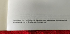 1981 The New GAITHER VOCAL BAND SONGBOOK Vocal Solo / Piano Edition pb 12 Gospel