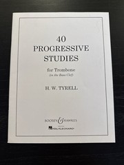 Boosey & Hawkes Trombone Sheet Music: 40 Progressive Studies, Bass Clef