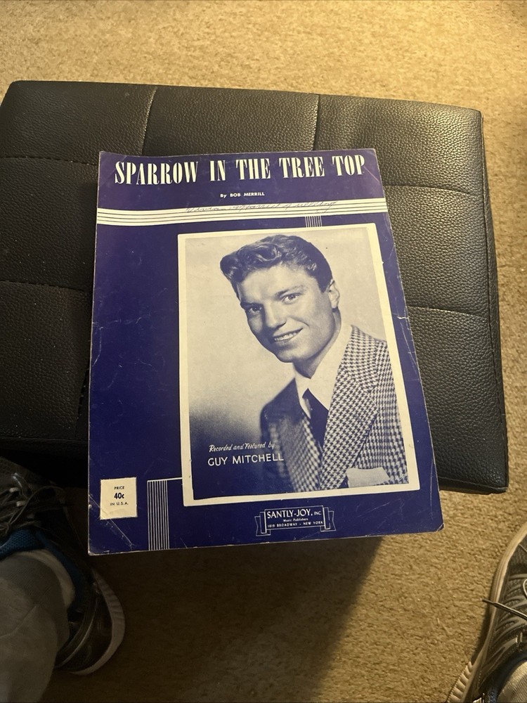 Sparrow In The Tree Top Sheet Music Guy Mitchell
