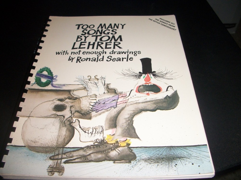 Tom Lehrer Songbook-Too Many Songs-160 Pages-Complete & Near Mint