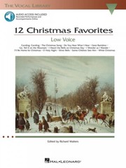 12 Christmas Favorites Low Voice The Vocal Library Low Voice Book NEW 000000385