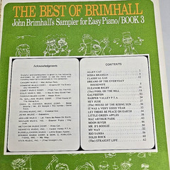 Best Of Brimhall Easy Piano Book 3 John Brimhall Pop Songs Music Songbook Vtg