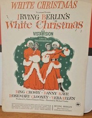 WHITE CHRISTMAS movie Irving Berlin Sheet Music Bing Crosby 1954