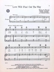 Love Will Find Out The Way Sheet Music First Impressions 1959 Musical Flop Weiss