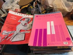 Huge lot of vintage sheet/piano/guitar music 1920&rsquo;s to 1990&rsquo;s Read Description