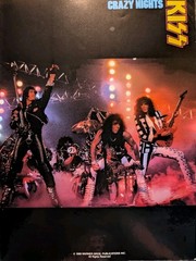 KISS Crazy Nights Songbook. Rare 1987 Gene Paul Bruce Kulick Eric Carr