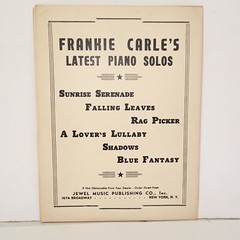 Vintage 1939 Sunrise Serenade Sheet Music by Jack Lawrence & Frankie Carle