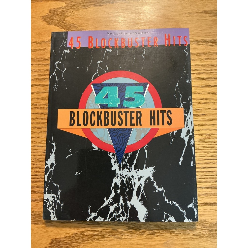 45 Blockbuster Hits Sheet Music Songbook Voice Piano Guitar Warner Bros Pop Rock