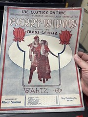 11×14 Undated Musical Revue sheet music from MERRY WIDOW by Franz Lehar