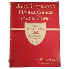 John Thompson Modern Course Second Grade Piano Book 1937 Sheet Music Tutor Vtg