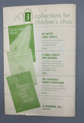 Vintage 1940 Schirmer&rsquo;s Two-Part Chorus for Junior Choir or Female Voices