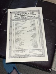 Chappells Vocal Library of Part Songs Three Female Voices Sheet Music 3153 GOOD