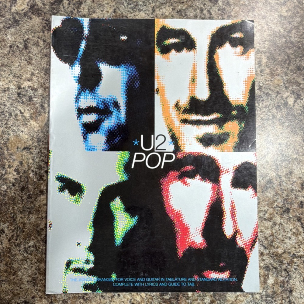 Hal Leonard U2 Pop Guitar/Voice Tabulature Sheet Music Rock Song Book HL00690227