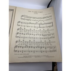 Antique Irving Berlin&rsquo;s, Just A Little Longer, 1926 sheet music #23. Nice!