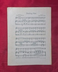 Where The Morning Glories Twine Around The Door, 1905, Antique Sheet Music RARE!