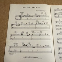 Grover Washington Jr Sheet Music Just The Two Of Us Piano Guitar Voice 1981 VG