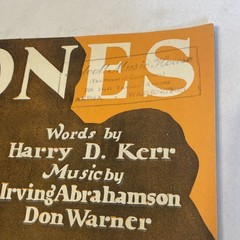 Bygones 1924 Vintage Sheet Music Art Deco Cover Harry Kerr Abrahamson Warner