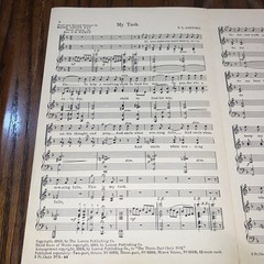 Sheet Music Vtg My Task Piano Voice Solo Medium Eb Ashford Lorenz Publishing