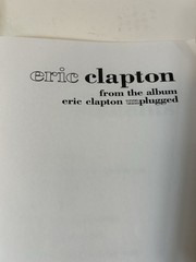 Eric Clapton Songbook from Unplugged-new&rsquo;old stock&rsquo;1992 Hal Leonard pub.