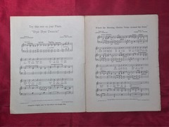 Where The Morning Glories Twine Around The Door, 1905, Antique Sheet Music RARE!