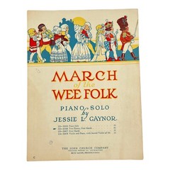 March of the Wee Folk Sheet Music Classical 2 Pianos 4 Hands Jessie Gaynor