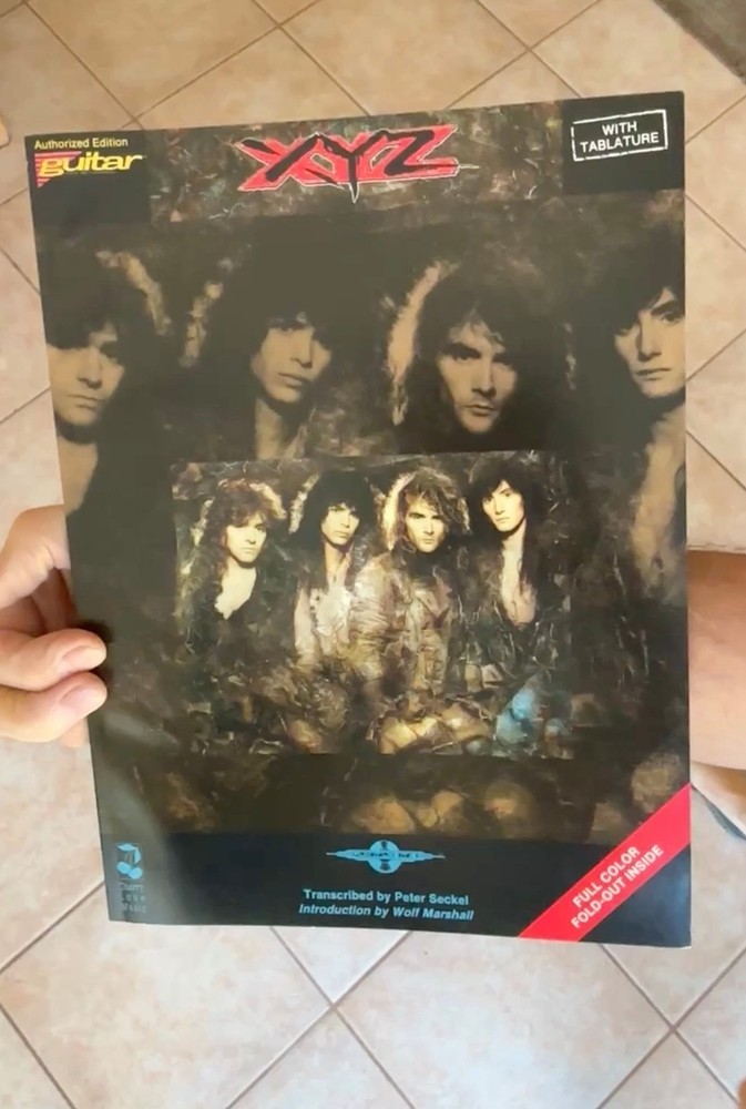 Cherry Lane – XYZ – 1989 Tablature /Sheet Music Book w/ poster – RARE –