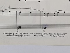 Boy with Guitar by Louise Garrow 1971 Solo Piano Sheet Music