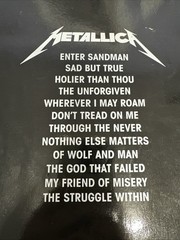 Metallica Guitar Tab Songbook Authorized Ed Tablature Sheet Music 1991 VG+