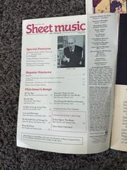 Lot 2 Vintage Sheet Music Magazines 1982 Easy Organ + 1988 Sammy Cahn Piano