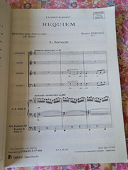 Maurice Durufle Reqiuem Vocal/Organ Score Durand editions Musicales